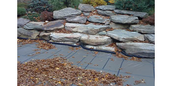 Pool Safety Cover With Rock Wall